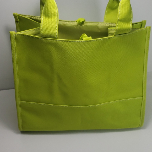 Matrix Green Canvas Tote - Picture 3 of 5
